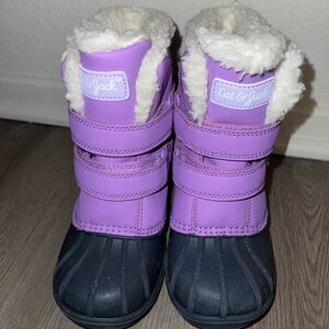 Cat & Jack Lavender and Charcoal Boots